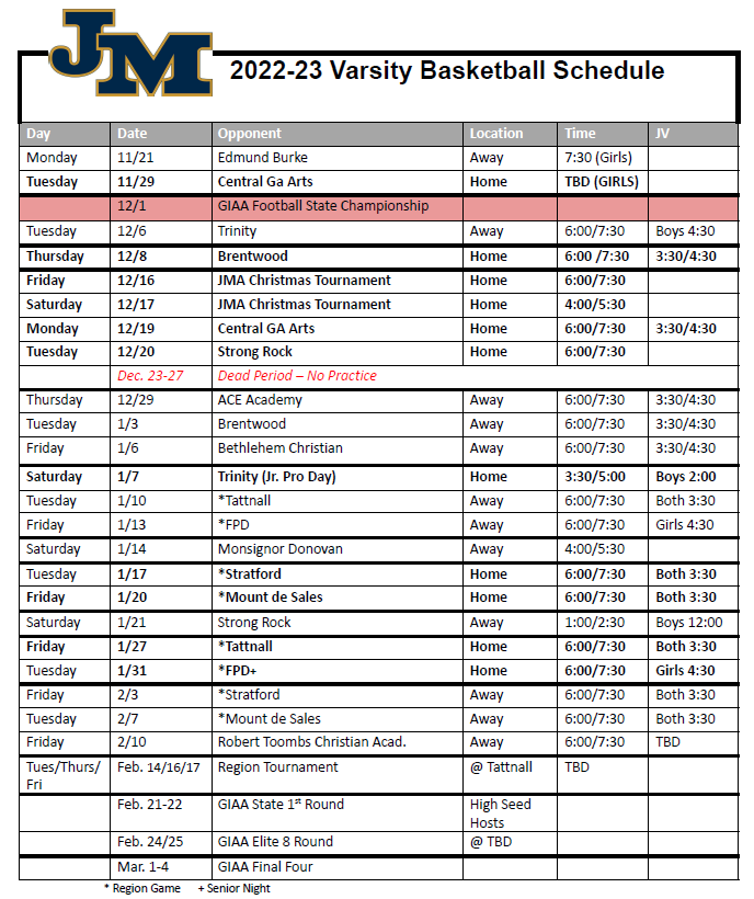 2022-23 Varsity Basketball